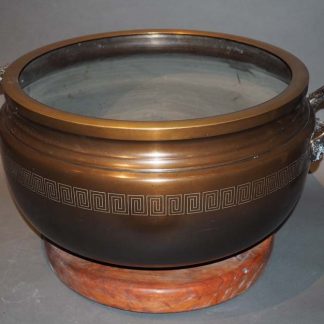 Large Japanese Bronze Hibachi Braizer