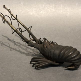 Japanese Antique Bronze Okimono lobster