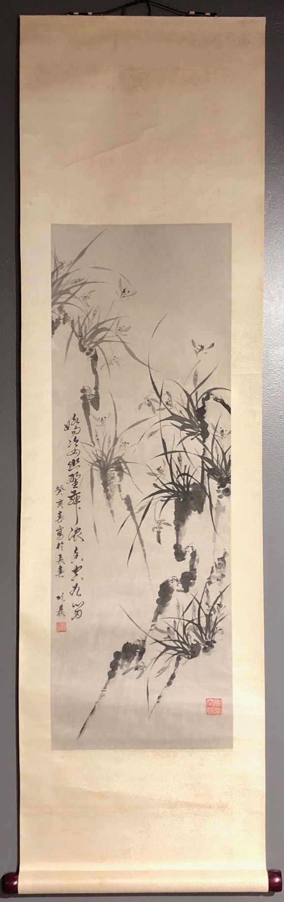 Chinese Vintage Kakejiku Scroll – Kuraya