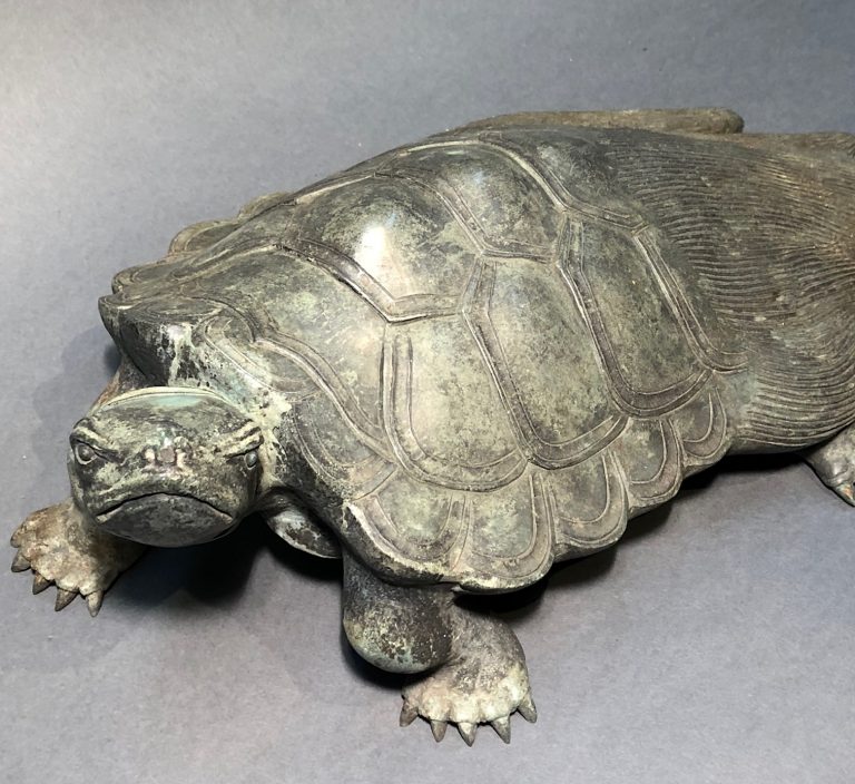 Japanese Antique Bronze Kame, Longevity Turtle. – Kuraya