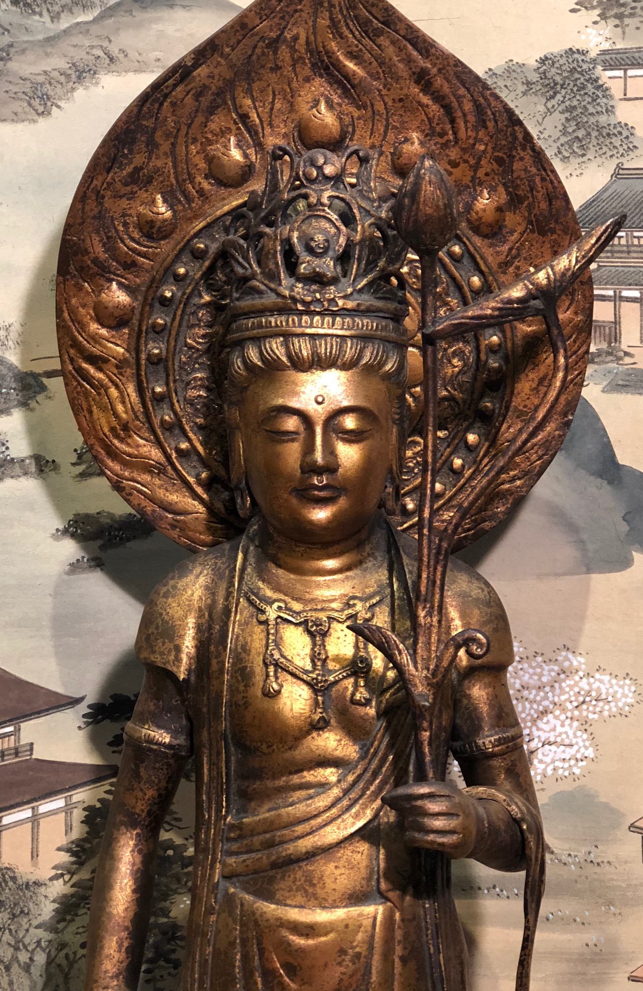 Antique Japanese Gilded Bronze Buddha Statue Kuraya   6BA1FCD4 04B1 43E6 B454 BAF0BDC86BD9 