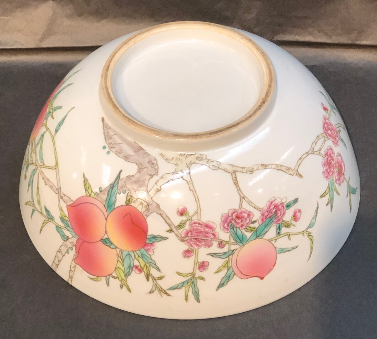 Chinese antique porcelain Bowl With Peach – Kuraya