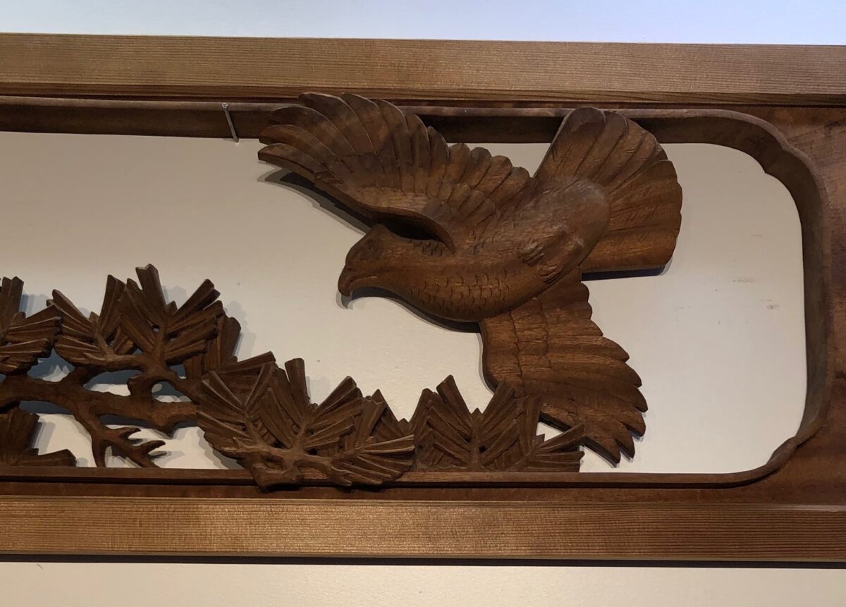 Japanese Wood Carving Of Ranma (transom) – Kuraya